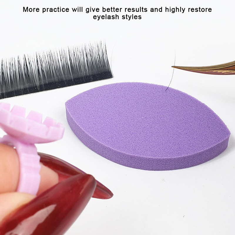 Eyelash Extension Maps - 50PCS Random Soft Sponge False Eyelash