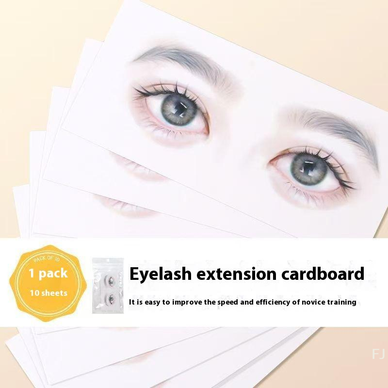 Eyelash Extension Maps - [YU]False Eyelash Cards Beginner Lash Map