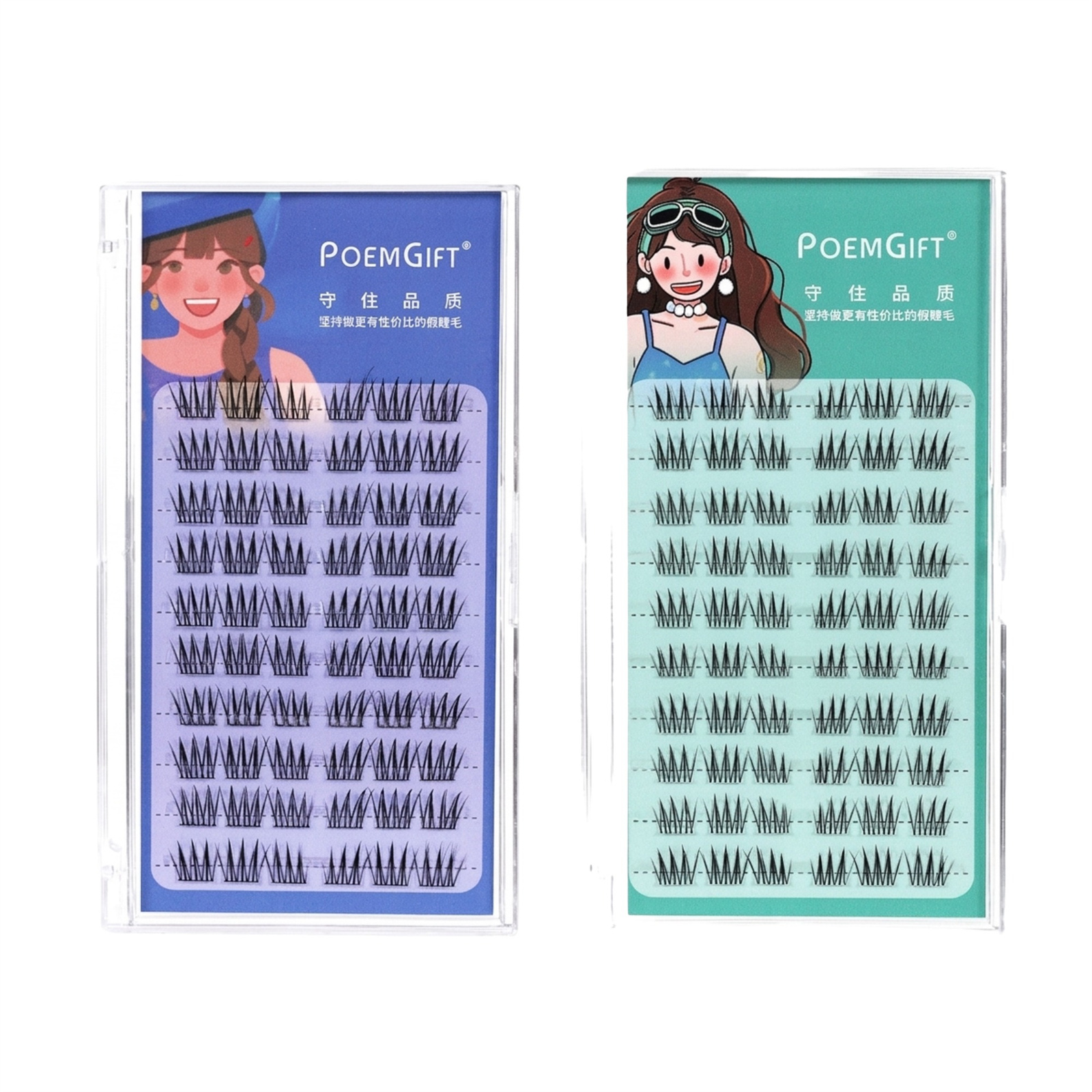 Eyelash Extension For Asian Eyes - 9mm Short Lashes Korean-style Idols Girl