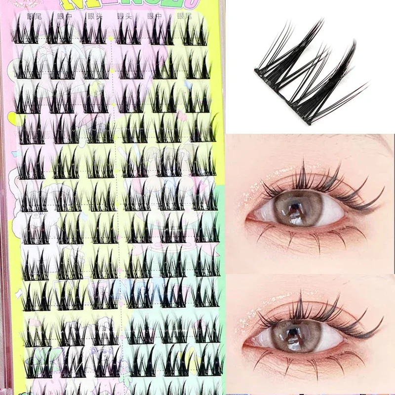 Eyelash Extension For Asian Eyes - 10/12 Rows Cat-Eye Lashes Large Capacity