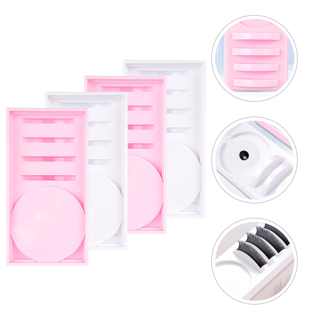 Lash Tray Organizer - 4Pcs Eyelash Display Boards Lash Grafting
