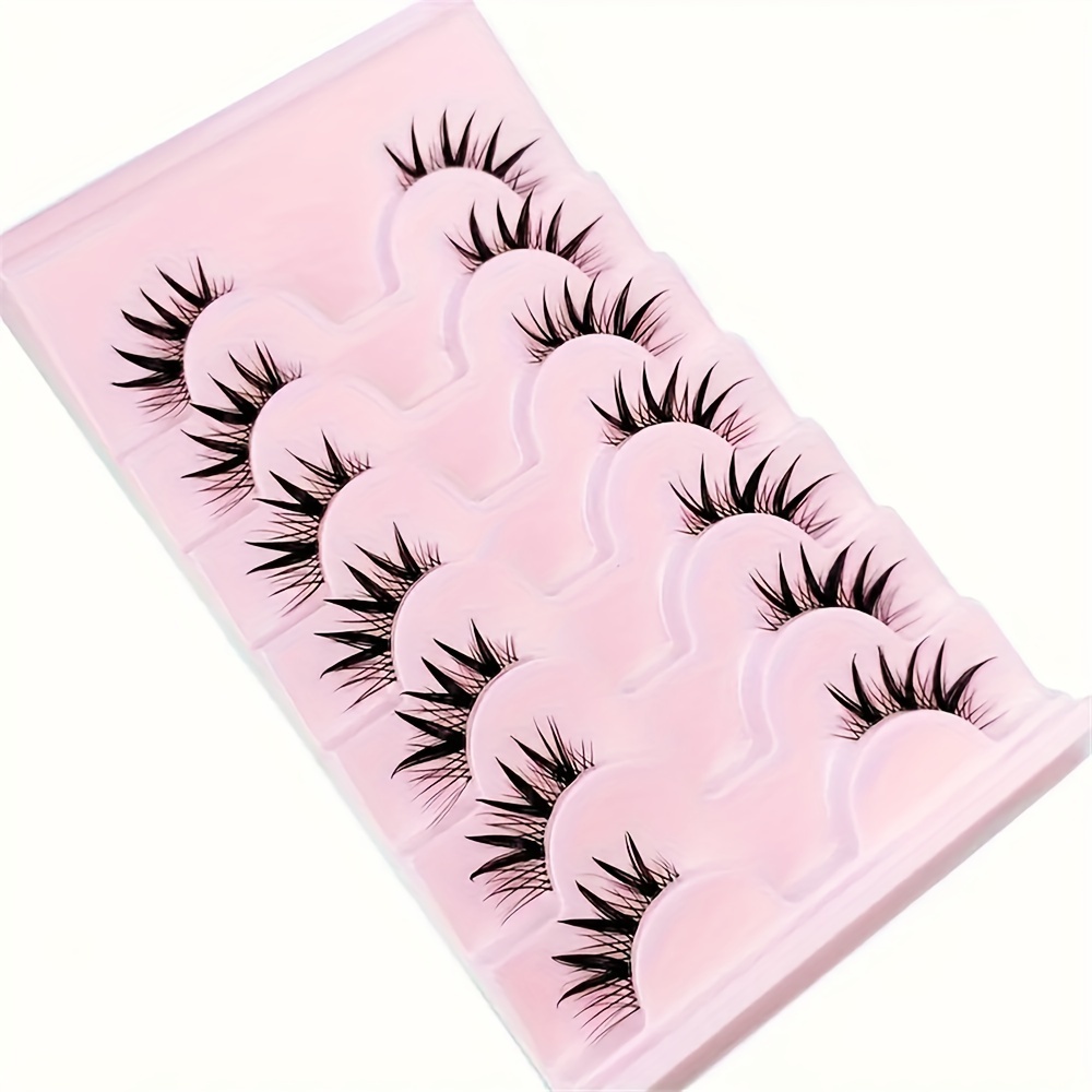 7 Pairs Half eye false eyelash - Eyelash Extension For Asian Eyes 评论和价格