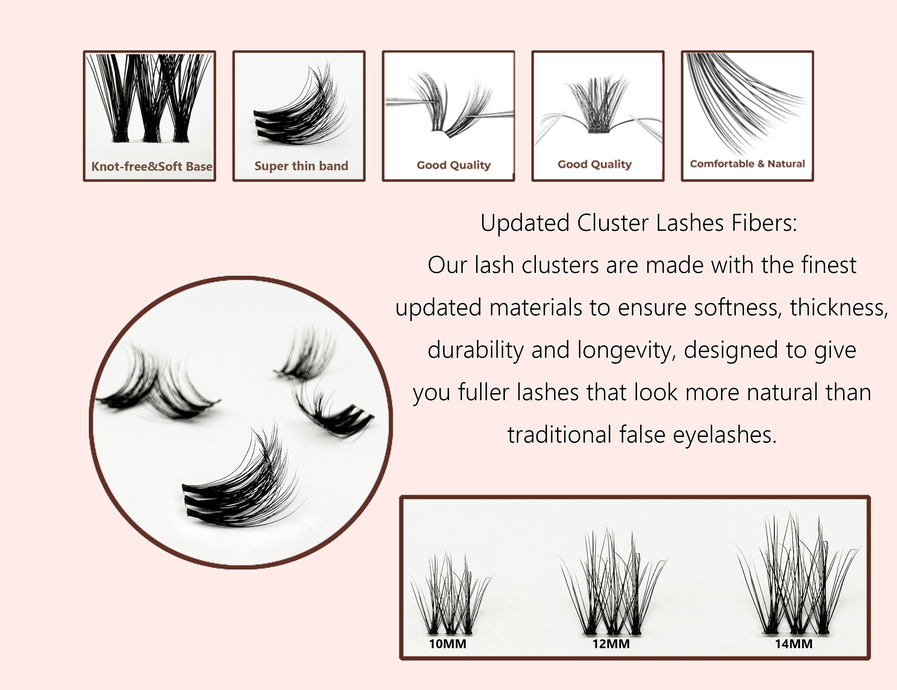 NUO 3D Fluffy Luxury DIY Clust - Eyelash Extension Maps 评论和价格