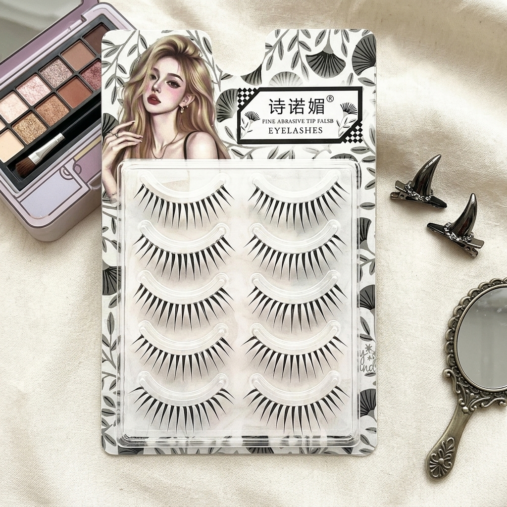 5pairs Manga False Eyelashes C - Eyelash Extension For Asian Eyes 评论和价格