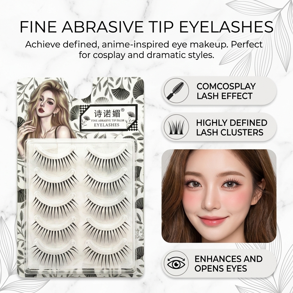 5pairs Manga False Eyelashes C - Eyelash Extension For Asian Eyes 评论和价格