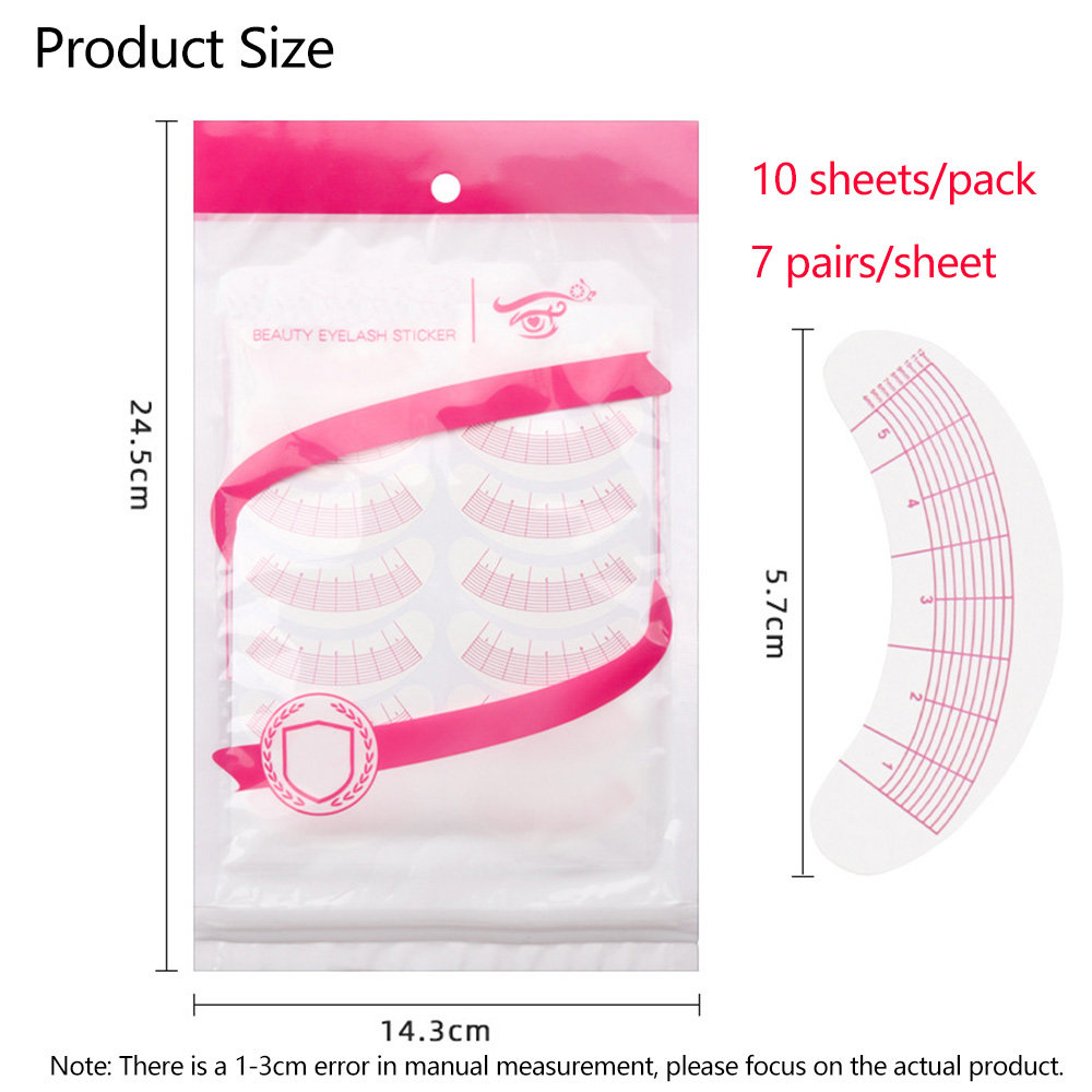 2/5packs Lash Mapping Stickers - Eyelash Extension Maps 评论和价格