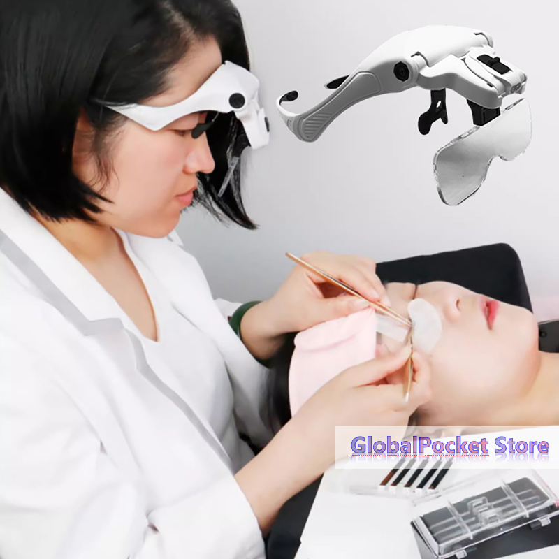 [TG823]5 Lens Adjustable Magni - Eyelash Extension With Glasses 评论和价格
