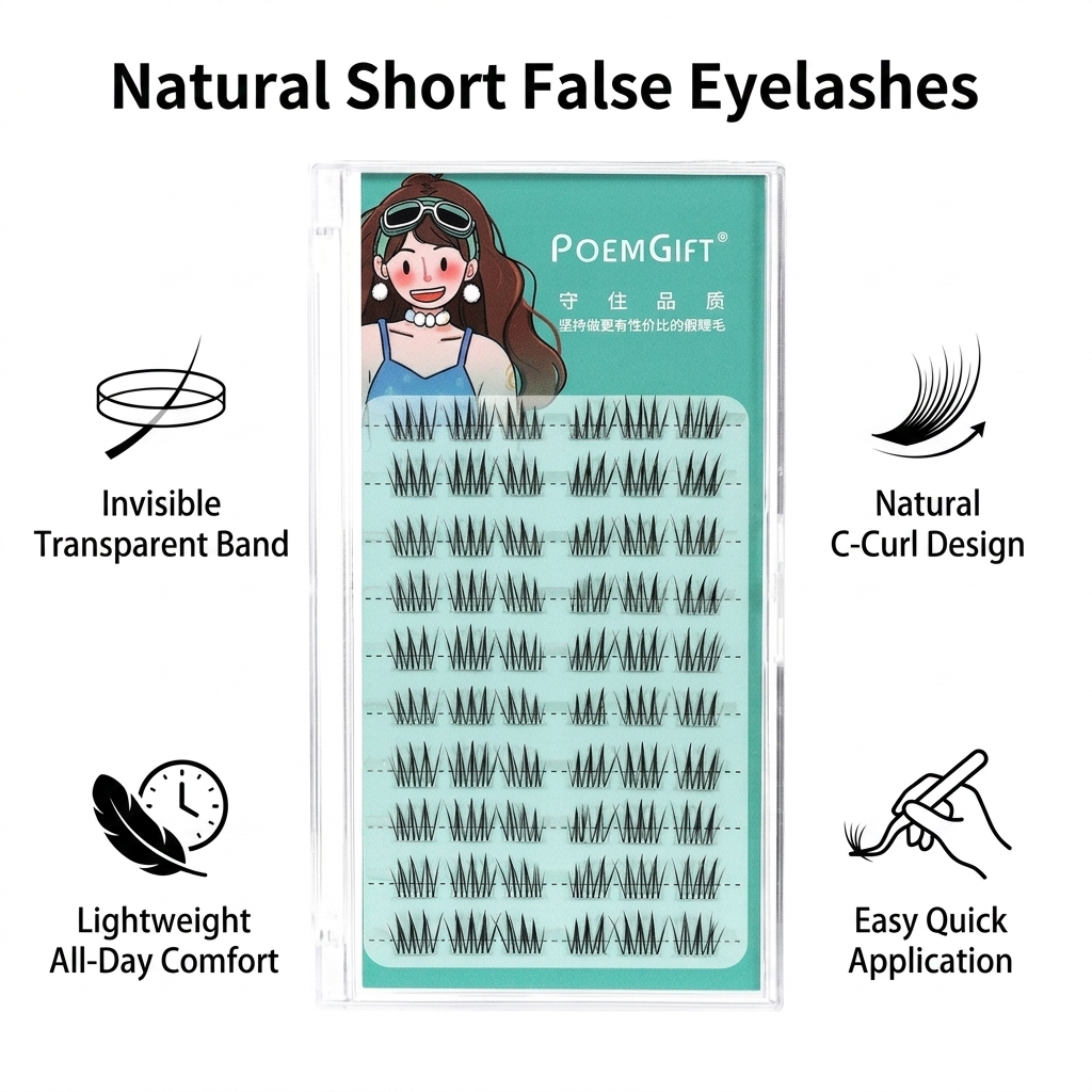 9mm Short Lashes Korean-style  - Eyelash Extension For Asian Eyes 评论和价格
