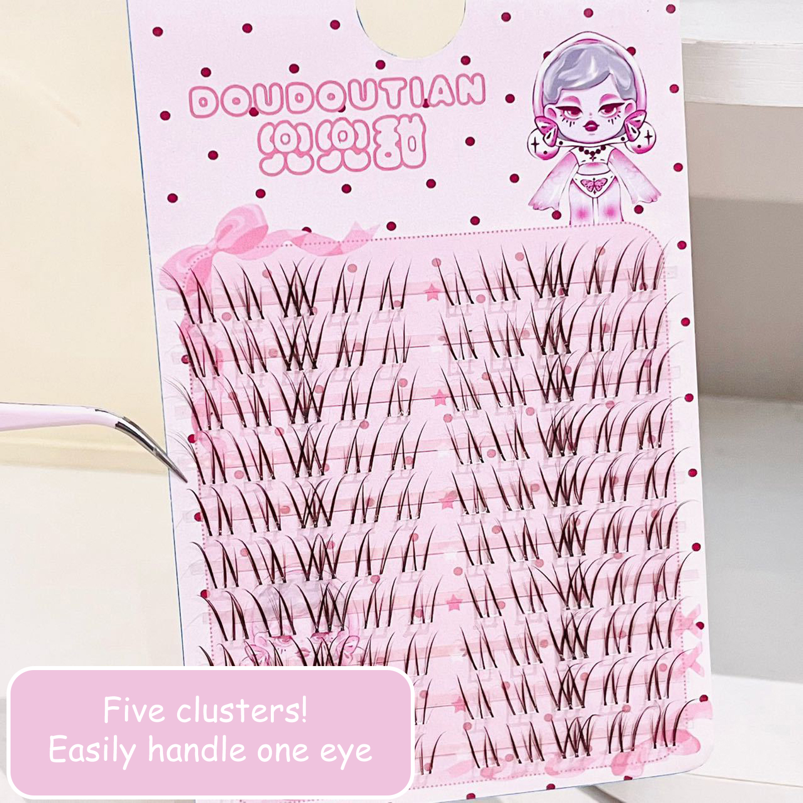 Sweet Brown Magnolia False Eye - Eyelash Extension For Asian Eyes 评论和价格