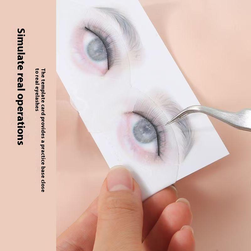 10Pcs False Eyelash Cards Begi - Eyelash Extension Maps 评论和价格