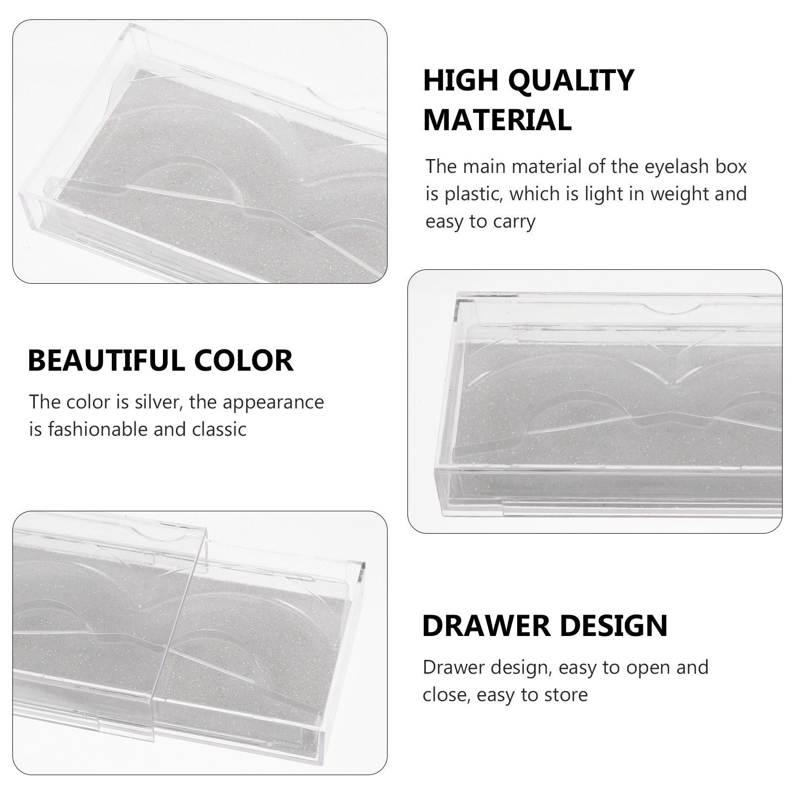 6Pcs False Eyelash Organizer D - Lash Tray Organizer 评论和价格