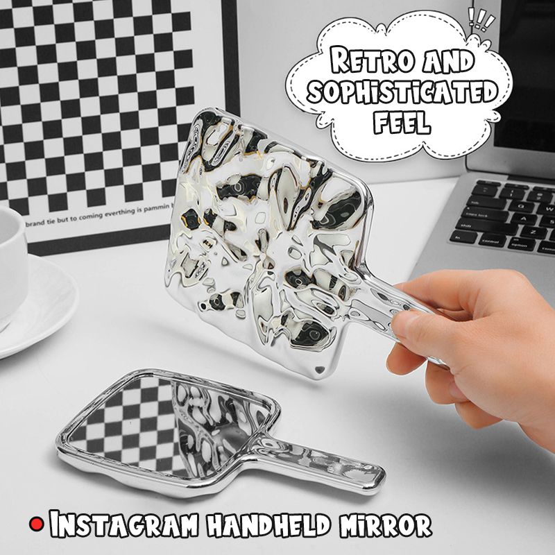 Square Handheld Makeup Mirror  - Eyelash Extension Salon 评论和价格