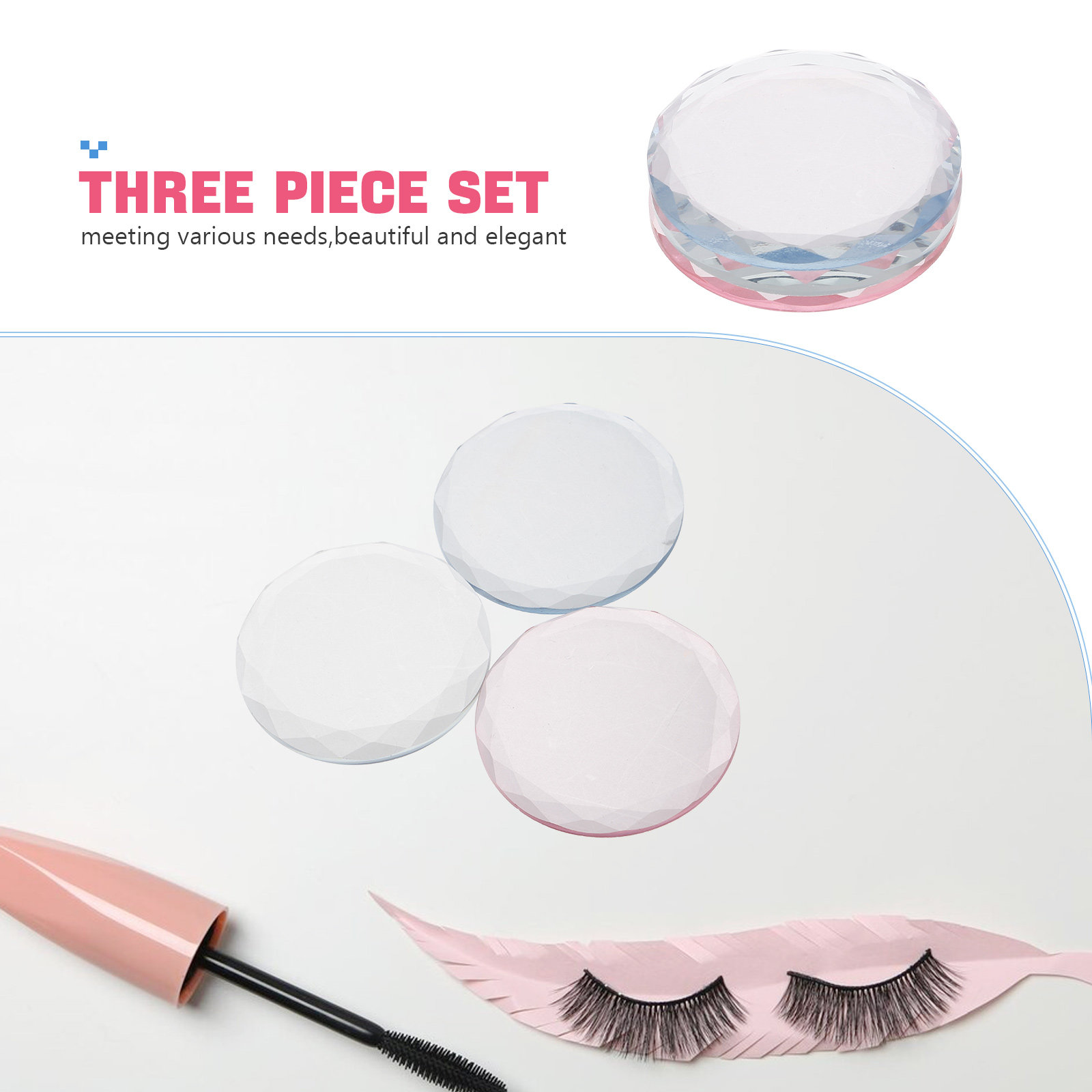 3pcs Eyelash Extension Crystal - Lash Tray Organizer 评论和价格