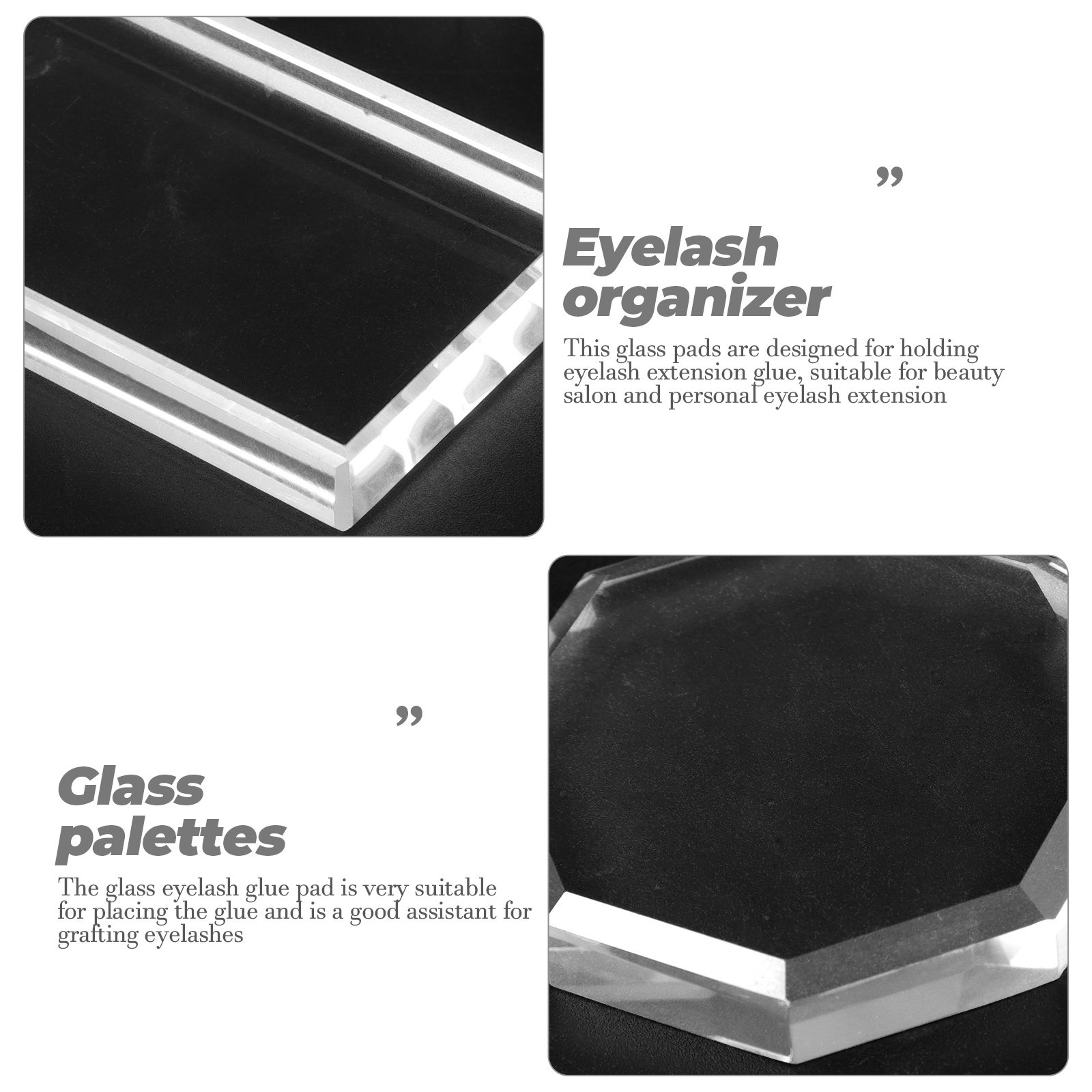 2Pcs Eyelash Glue Storage Plat - Lash Tray Organizer 评论和价格