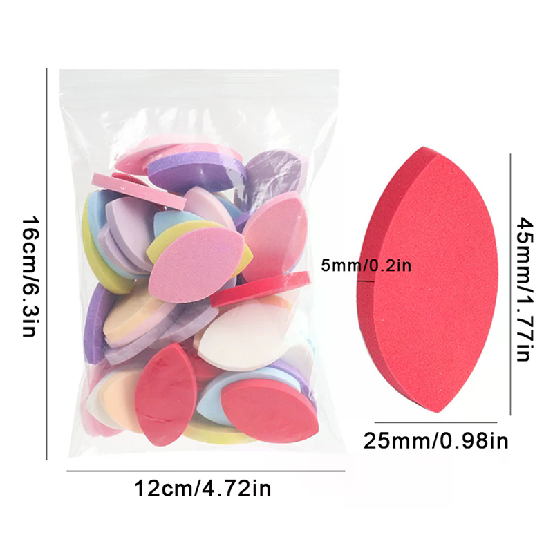 50PCS Soft Sponge False Eyelas - Eyelash Extension Maps 评论和价格