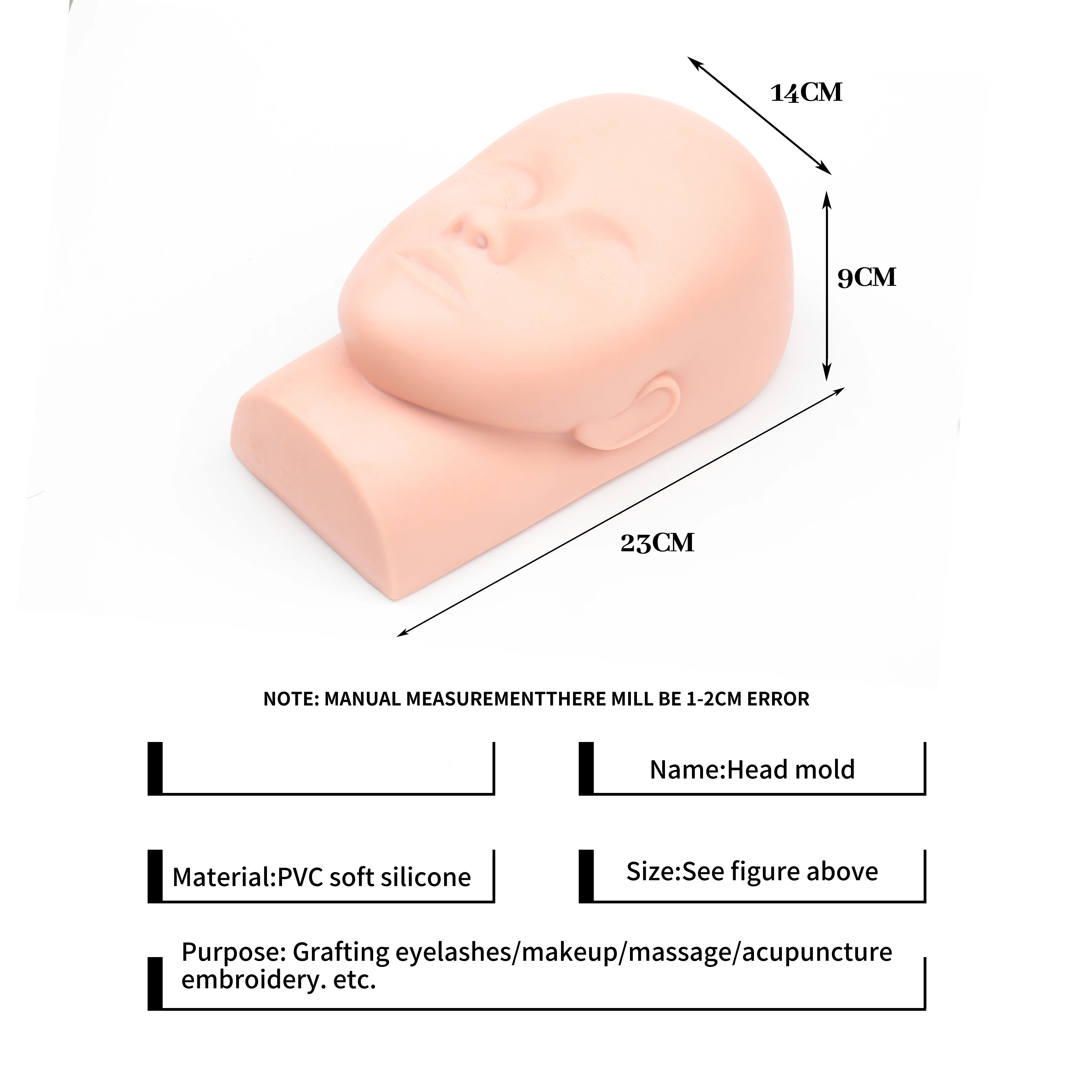 1pcs Training Head&10 sheet La - Eyelash Extension Maps 评论和价格