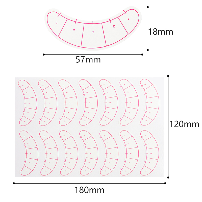 70 Pairs Eyelash Mapping Stick - Eyelash Extension Maps 评论和价格