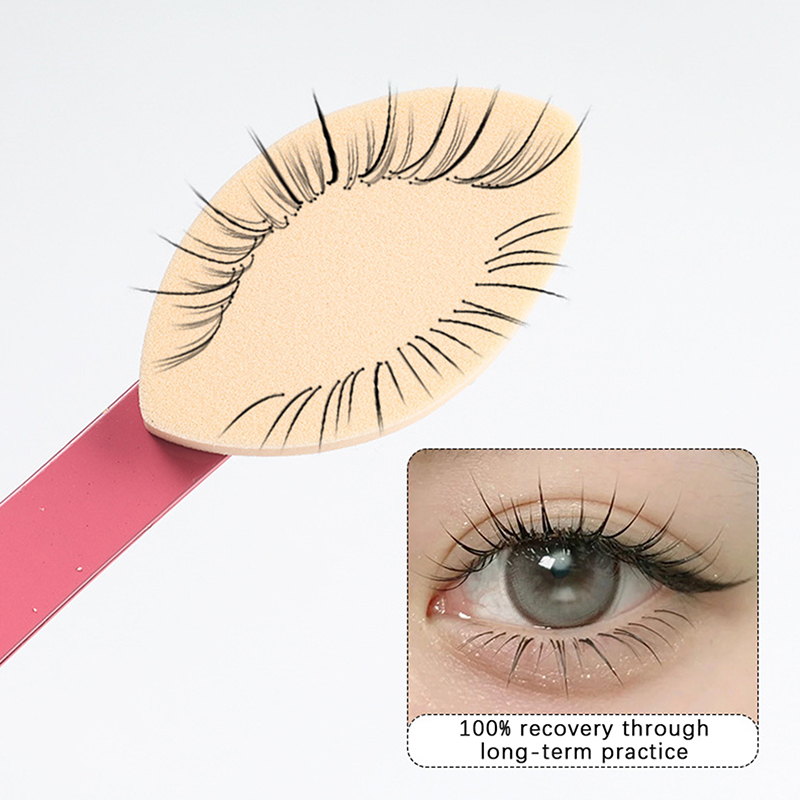 50PCS Soft Sponge False Eyelas - Eyelash Extension Maps 评论和价格