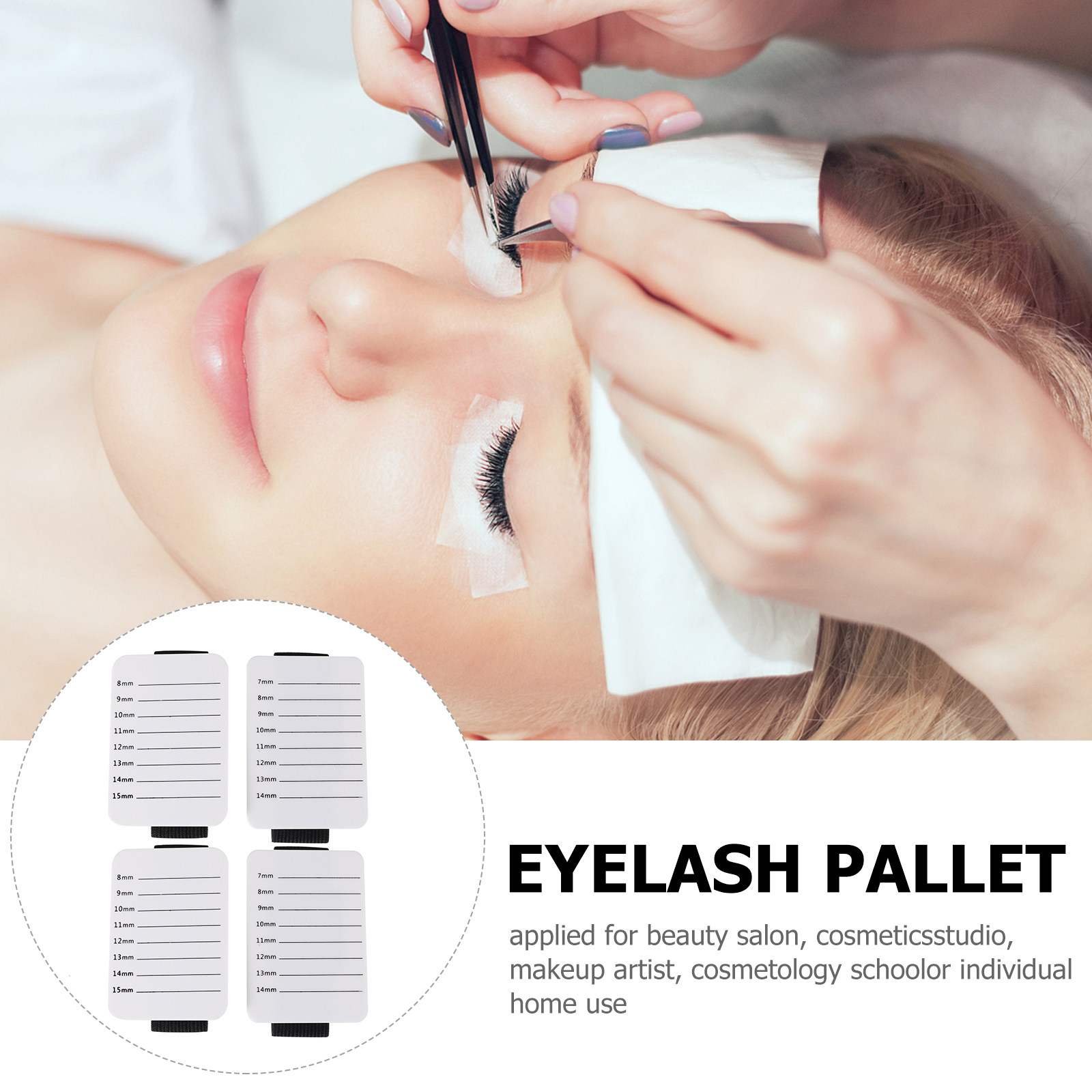 4Pcs Eyelash Pallet Elastic St - Lash Tray Organizer 评论和价格