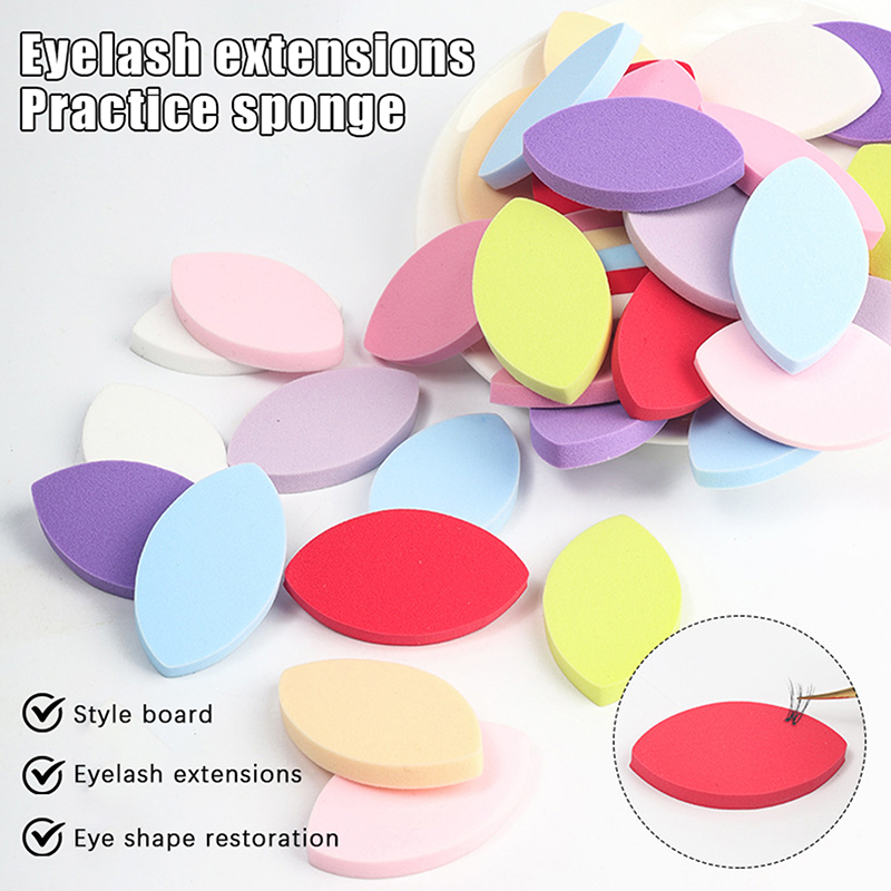 50Pcs Soft Sponge Eyelash Trai - Eyelash Extension Maps 评论和价格